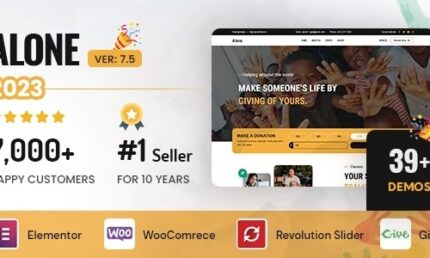 Alone – Tema WordPress multiuso sem fins lucrativos para caridade