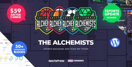 Alquimistas – Sports, eSports & Gaming Club e News WordPress Theme
