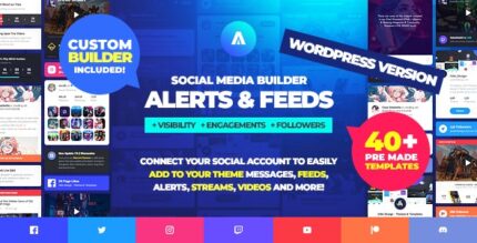 Asgard – Alertas de mídia social e feeds WordPress Builder – Facebook, Instagram, Twitch e muito mais!