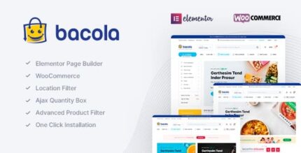 Bacola – Tema de mercearia e comércio eletrônico de alimentos