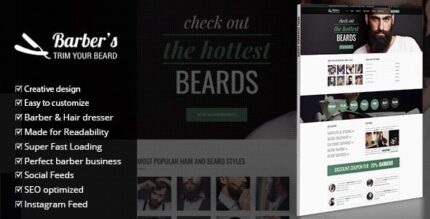 Barber – Tema WordPress para Barbeiros e cabeleireiros