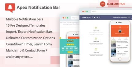 Barra de notificação do Apex – Plug-in da barra de notificação