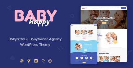 Bebê feliz | Tema WordPress para crianças de serviços de babá e babá