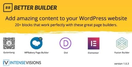 Better Builder – Addon para construtores de páginas do WordPress