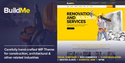BuildMe – Tema WP de construção e arquitetura