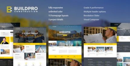 BuildPro – Tema WordPress de negócios, construção e construção