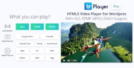 bzplayer Pro – Live Streaming Player WordPress Plugin