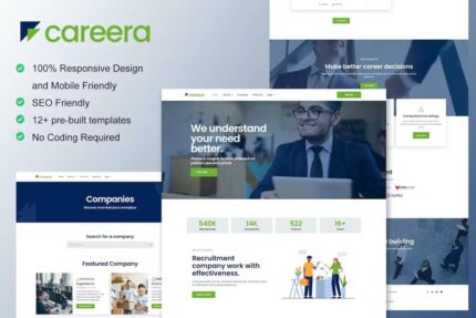 Careera – Template Kit Elementor da Agência de Recrutamento