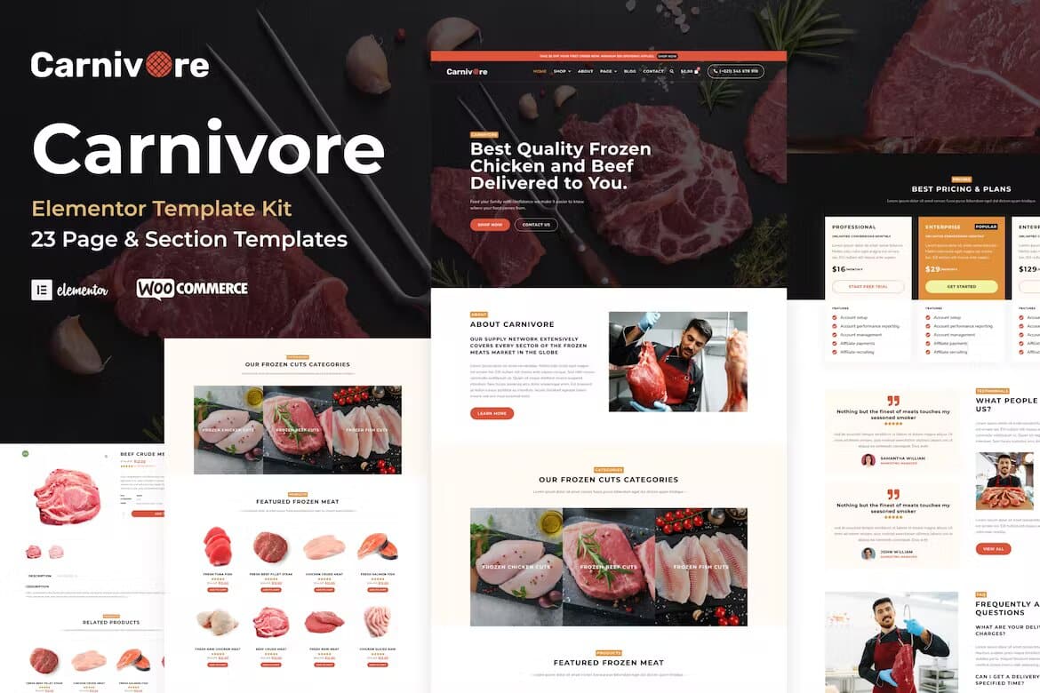 Carnivore – Kit de modelo Elementor Pro para açougue e açougue_6443d9809cca5.jpeg