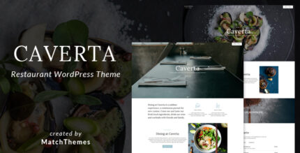 Caverta – Tema WordPress de restaurante fino