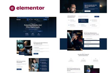 Cekal – Kit de Modelo Elementor de Segurança Cibernética e Serviço de TI