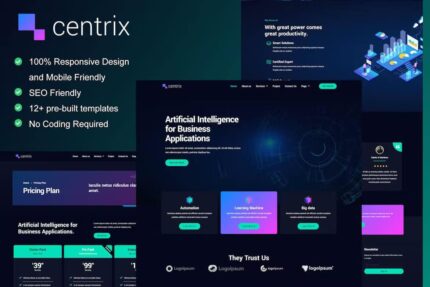 Centrix – Template Kit Elementor de serviços de inteligência artificial e tecnologia