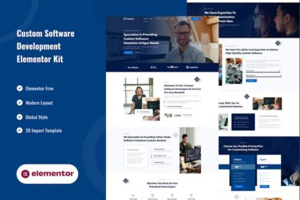 Cetech – Custom Software Development Services Elementor Template Kit
