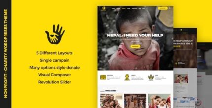 CharityHeart – Tema WordPress responsivo à caridade