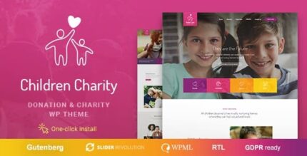Children Charity – Tema WordPress para organizações sem fins lucrativos e ONGs