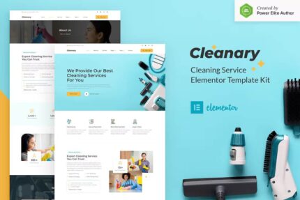Cleanary – Serviço de limpeza Empresa Elementor Template Kit