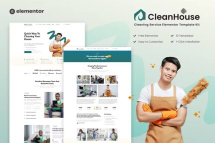 CleanHouse – Template Kit de serviços de limpeza