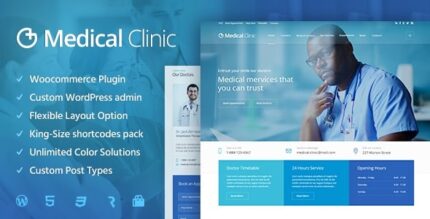 Clínica Médica – Tema WordPress de Saúde Médica e Hospitalar