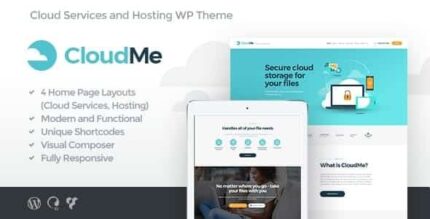 CloudMe | Tema WordPress de Serviços de Armazenamento em Nuvem e Compartilhamento de Arquivos