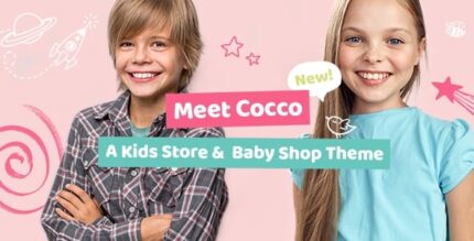 Cocco – Tema de loja infantil e loja de bebê