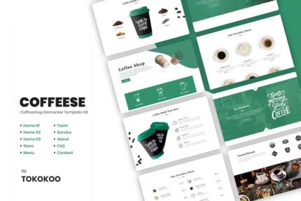Coffesse | Template Kit Elementor para café e cafeteria