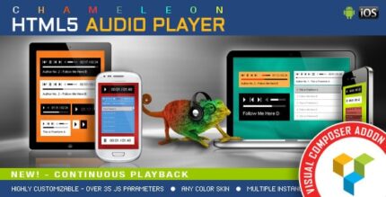 Complemento Chameleon Audio Player para WPBakery Page Builder