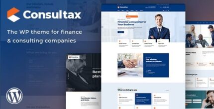 Consultax – Tema WordPress Financeiro e de Consultoria