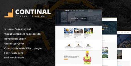Continal – Tema WordPress de Construção e Negócios