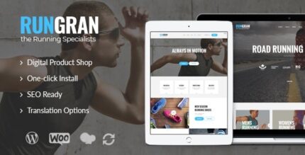 Corra Gran | Tema WordPress para loja de roupas e equipamentos esportivos