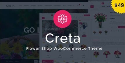 Creta – Tema WordPress de WooCommerce de loja de flores