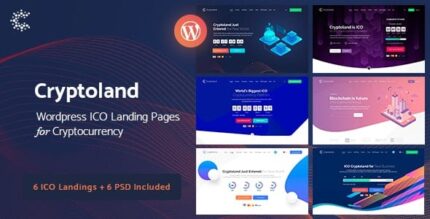 Crypto-land – Tema WordPress da página de destino da moeda criptográfica
