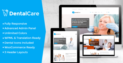 Cuidados dentários – Tema WordPress para dentistas e médicos