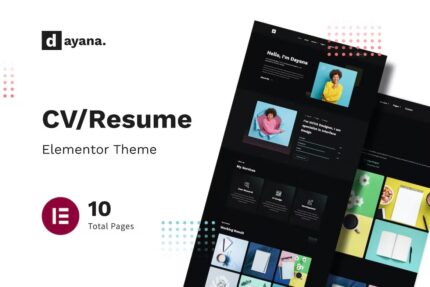 Dayana – Template Kit de currículo Elementor
