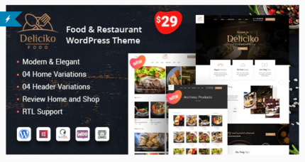 Deliciko – Tema WordPress para Restaurante