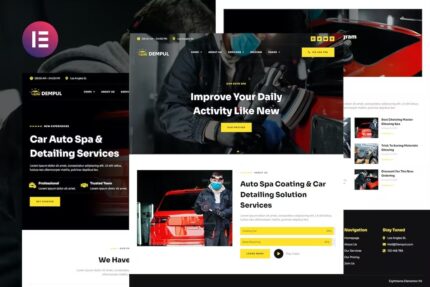 Dempul – Template Kit Elementor para serviços de detalhamento e spa automotivo