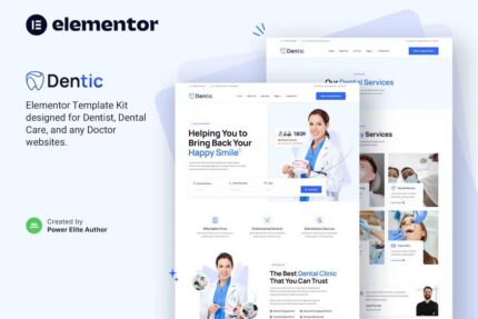 Dentic — Template Kit Elementor para dentistas e clínicas dentárias
