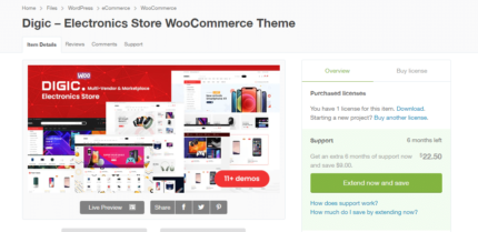 Digic – Tema WooCommerce da loja de eletrônicos