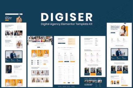 Digiser – kit de modelo Elementor de agência digital