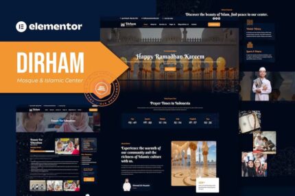 Dirham – Mosque e Islamic Center Elementor Pro Template Kit