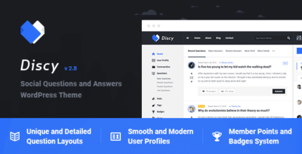 Discy – Perguntas e respostas sociais WP Theme