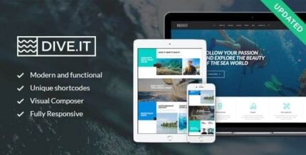 DiveIt – Escola de Mergulho, Sea Adventure & Travel WordPress Tema