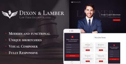 Dixon & Lamber | Tema WordPress para Escritório de Advocacia