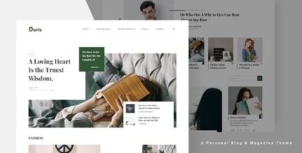 Doris – Blog WordPress criativo e tema de revista