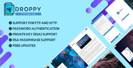 Droppy – Transferência e compartilhamento de arquivos on-line + Addons