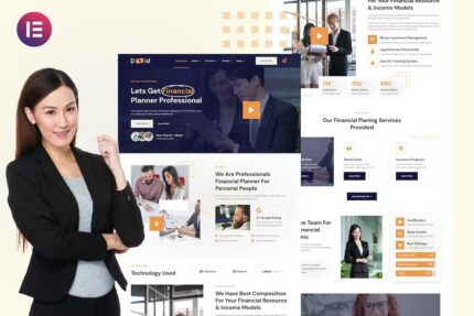 Duid – Template Kit Elementor de serviço de consultor financeiro pessoal