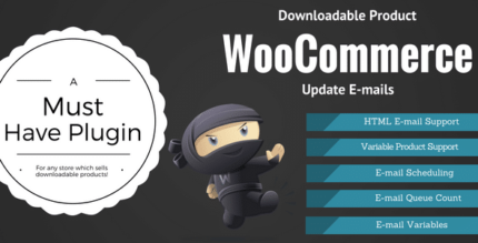E-mails de atualização de produtos para download do WooCommerce