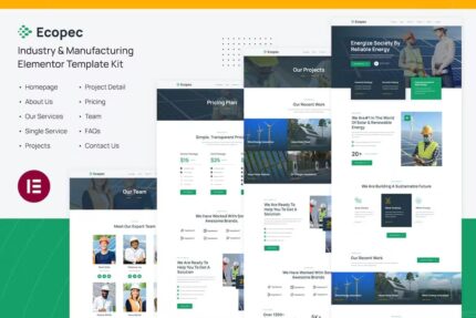 Ecopec | Template Kit Elementor de energia solar e renovável