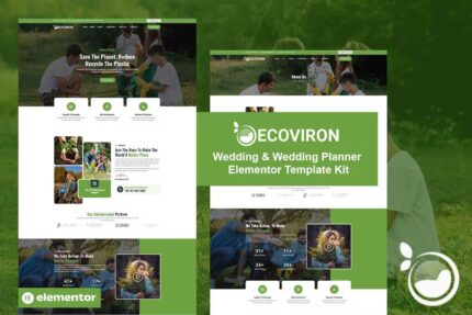 Ecoviron – Ecologia e Meio Ambiente Charity Elementor Pro Template Kit