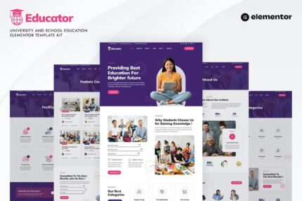 Educador – Template Kit elementares de educação universitária e escolar