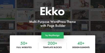 Ekko – Tema multiuso para WordPress com construtor de páginas